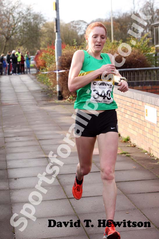 Vicky Hindson second in the 2012 Brampton to Carlisle Road Race.